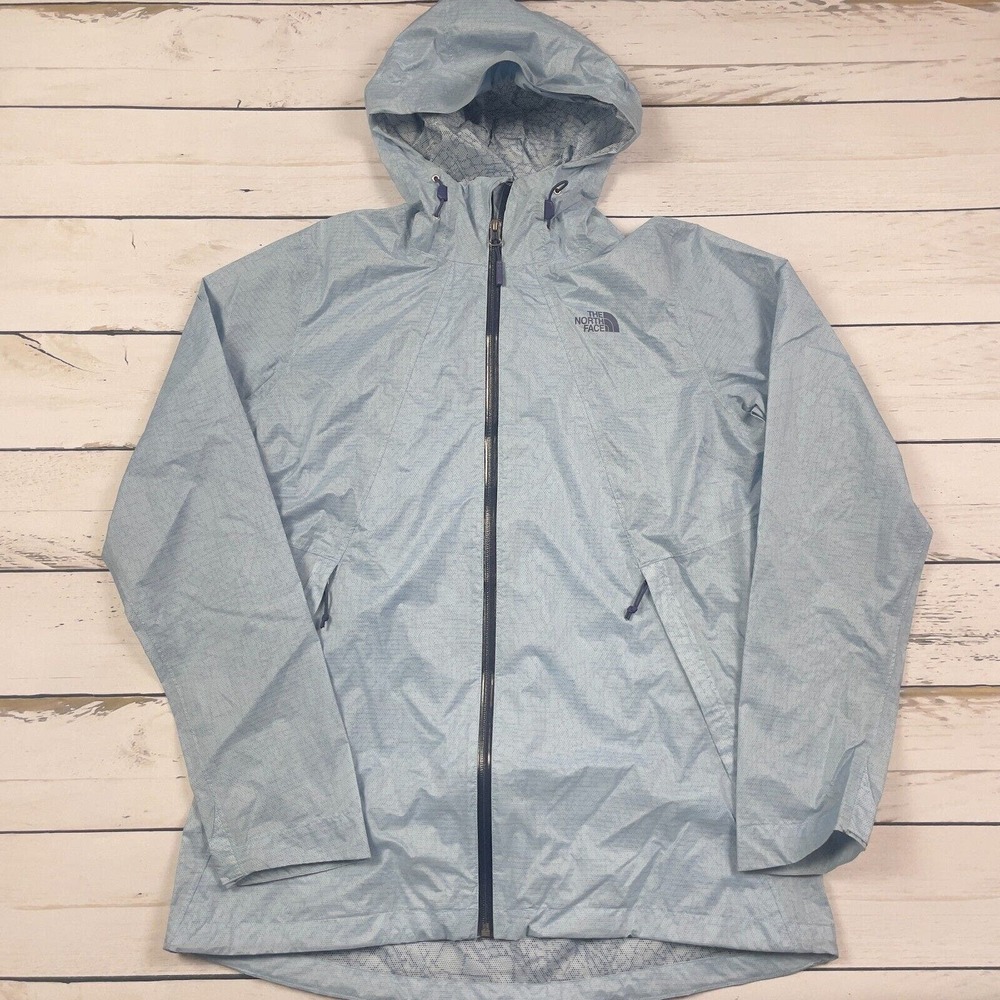 The North Face Jacket Womens Large Blue Hooded 1/4 Zip Performance Running